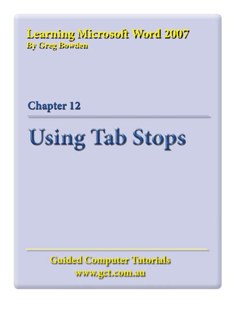 Learning Microsoft Word 2007 Tabs Microsoft Word Computing