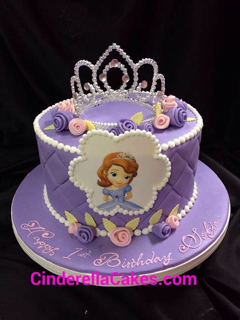 Princess Sofia Sofia The First Birthday Cake Frozen Birthday Party Food 1st Birthday Cakes