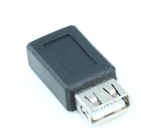 My Cable Mart USB A Female Mini B 5 Pin Female Adapter
