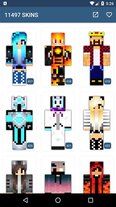 Skins For Minecraft Apk لنظام Android تنزيل