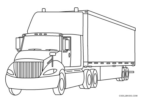 What do you think this truck is carrying? Free Printable Truck Coloring Pages For Kids