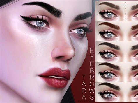Lana Cc Finds Pralinesims Arched Eyebrows In 18 Color