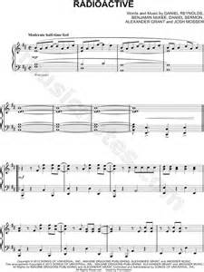 High quality piano sheet music for radioactive by imagine dragons. Imagine Dragons "Radioactive" Sheet Music (Piano Solo) in D Major - Download & Print - SKU ...