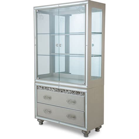 Beautifully crafted bel air furniture available at extremely low prices. Bel Air Park Curio Cabinet in Champagne | Michael Amini ...