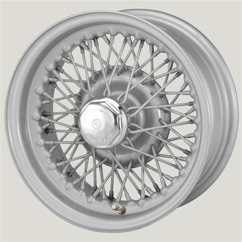 5 ½ X 13 60 Spoke Silver Painted Wire Wheel Mg Midget And Ah Sprite