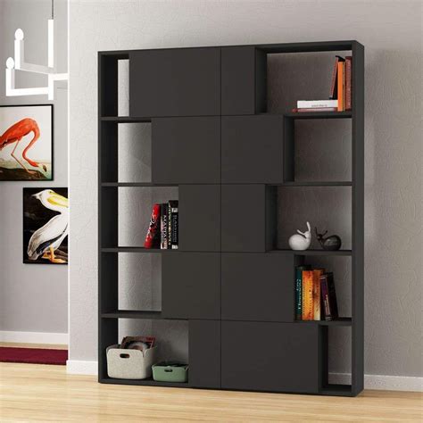 This traditional style bookcase comes in 5 different colors and it is spacious enough to accommodate a number of books behind its sliding doors. Modern Large bookcase with doors, perfect for storage and ...