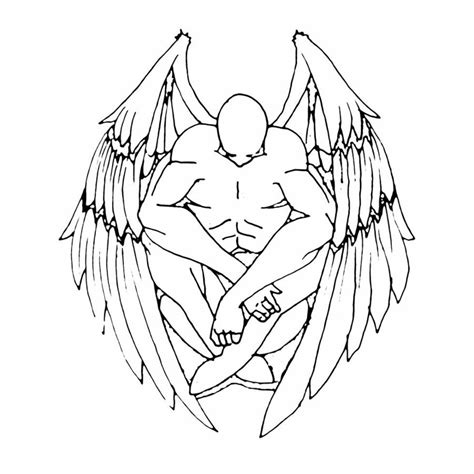 Angel Outline Drawing At Getdrawings Free Download