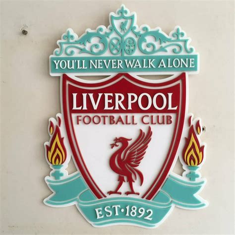 Interestingly, however, the liverbird is so well known for its association as an image of liverpool fc, that the club name is neither shown, or needed, on the supporters' crest. LIVERPOOL F.C. - Wall Hang Acrylic Football Crest