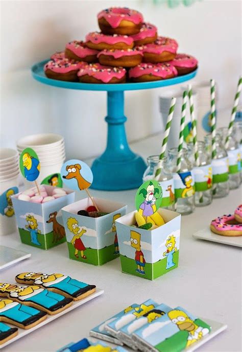 The Simpsons Themed Birthday Party Ideas Decor Planning Simpsons