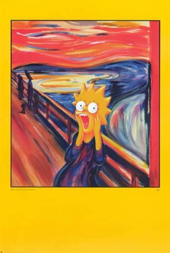 Lisa Simpson Scream Spoof The Simpsons Orig 1998