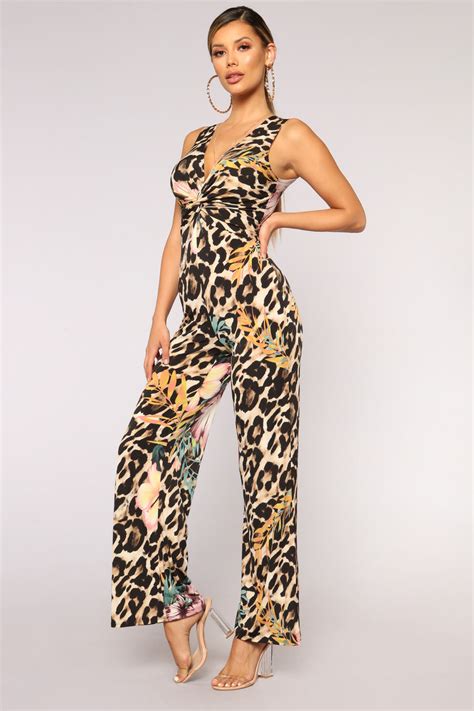 Wild At Heart Jumpsuit Leopard Fashion Nova Jumpsuits Fashion Nova