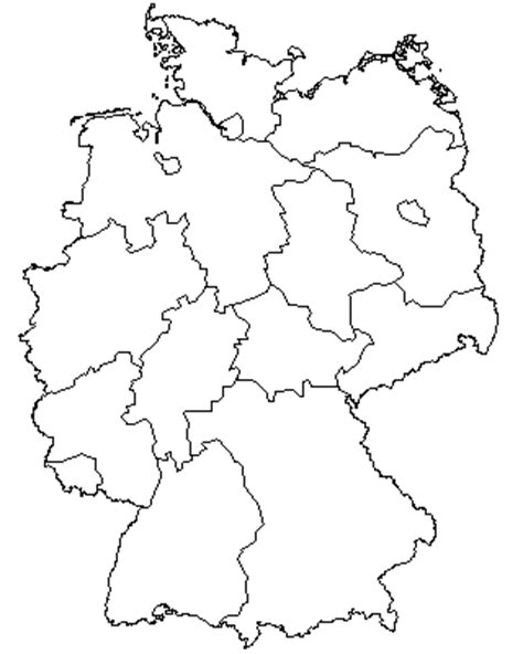 Für die beschaffung (download und ausdrucken) der ersatzmitteilung. Deutschlandkarte Umrisse Bundesländer | My blog