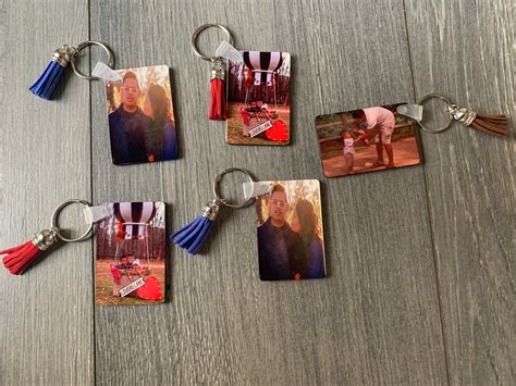 Photo Personalised Keychain Etsy