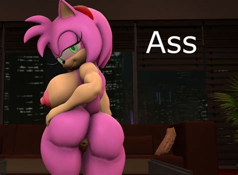 Rule 34 3d 3d Artwork Amy Rose Anthro Anus Ass Breasts Eyelashes