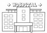 Hospital Coloring Modern Coloringpagesfortoddlers Dari Disimpan sketch template