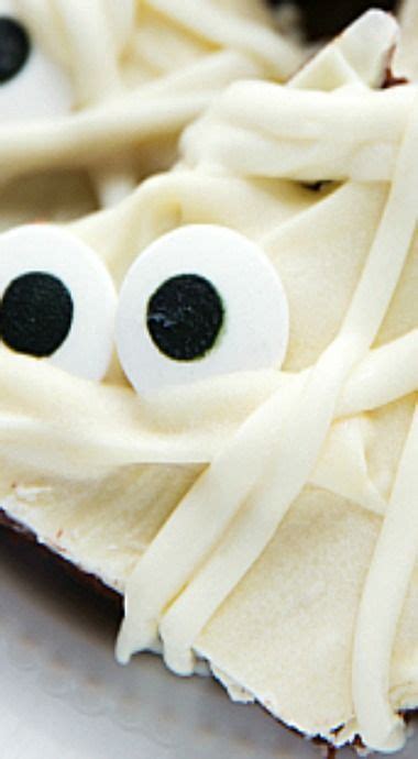 Mummy Brownie Bark Halloween Treats Easy Easy Halloween Cookies Fun