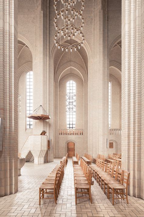 Beautiful Interior Of The Grundtvig Church In Denmark Copenhagen R