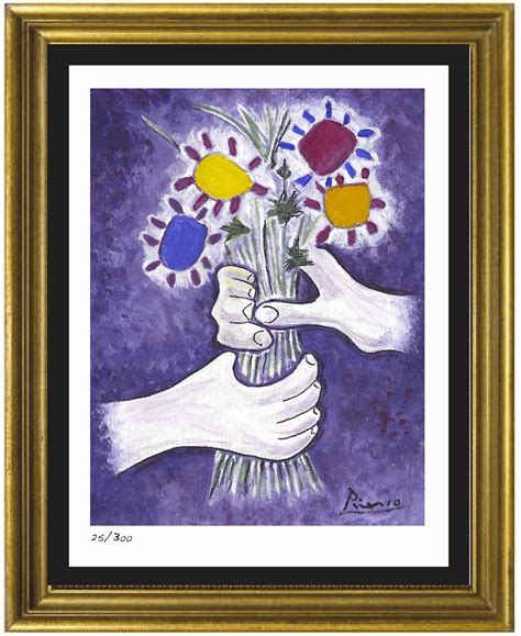 Pablo Picasso Bouquet Of Peace Signed And Hand Numbered