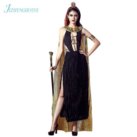 Jizhenghouse Sexy Deluxe Ladies Fancy Dress Egypt Womens Costume Egyptian Goddess Costume Egypt