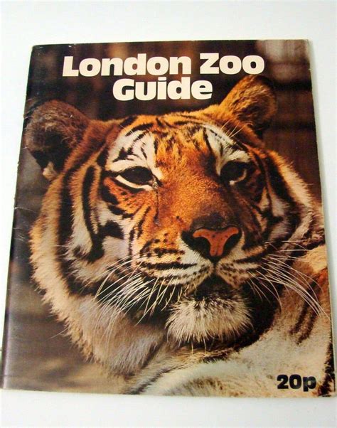 Vintage 1972 London Zoo Guide Bengal Tiger Cover Guy Gorilla Etsy