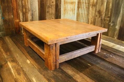 Hand Made Rustic Reclaimed Barnwood Coffee Table By American Woodworx