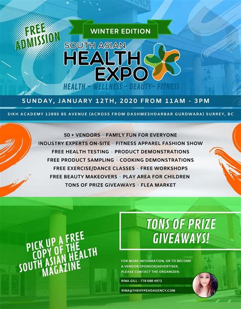 South Asian Health Expo Free Tradeshow Focusing On Health Wellness