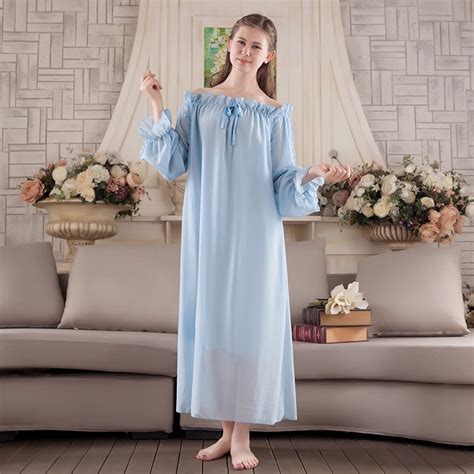 2019 New Women Sweat Cotton Vintage Lace Breathable Sleepwear Robes Cute Casual Lotus Leaf Long