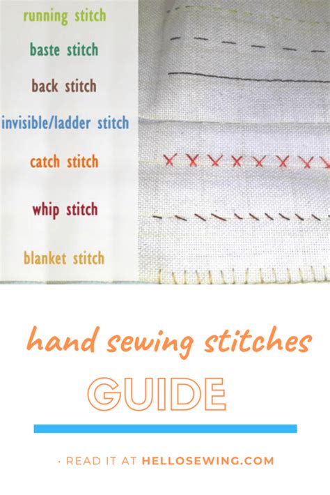 Types Of Sewing Stitches And Their Uses Bmp Name