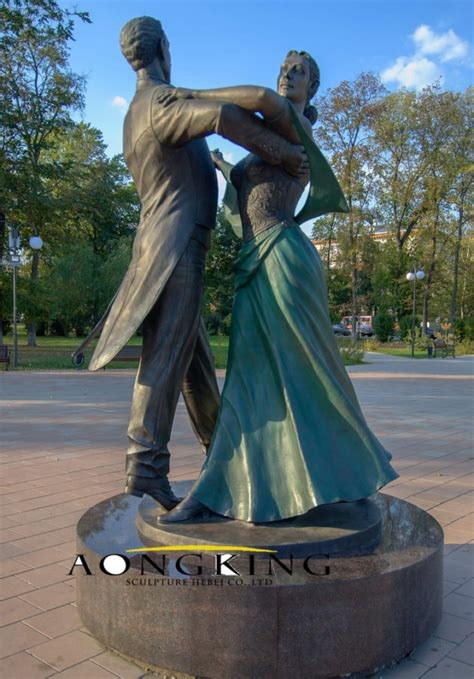 Dancing Couple Life Size Sculpture Bronze Statuegarden Art Sculpture