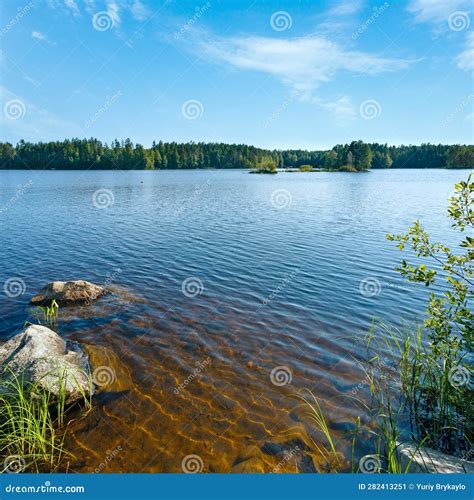 Lake Summer View Finland Stock Image Image Of Landscape 282413251