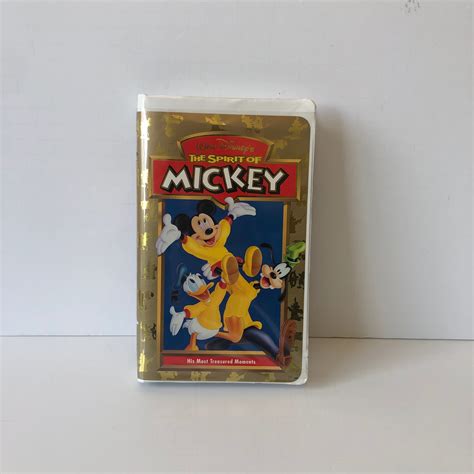The Spirit Of Mickey Vhs Video Tape Walt Disney Animated Clamshell My