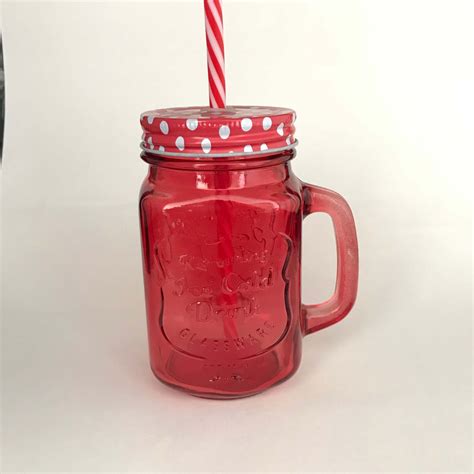 Colored Mason Jar Mug 16oz 453ml Its Glassware Specialist
