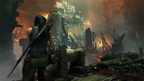 Lara Croft Enters The Tombs Of Shadow Of The Tomb Raider And Is