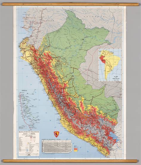 Physical Map Of Peru