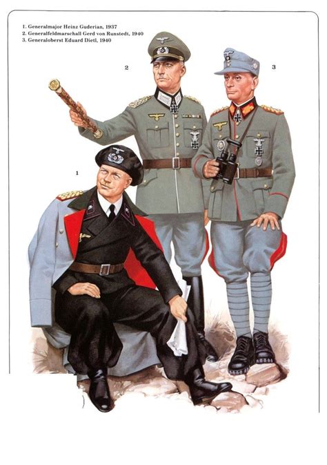 Una De Grandes Generales Alemanes Wwii Uniforms German Uniforms