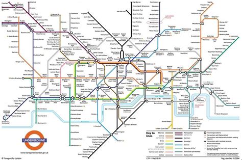 Underground London Metro Map England