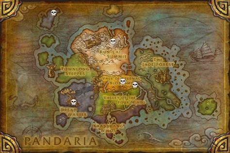 Pandaria Dungeon Locations Map