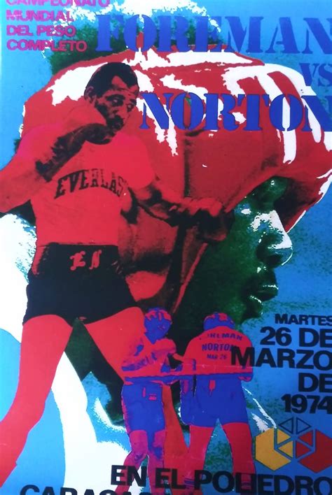 Foreman Vs Norton Fight Poster Etsy