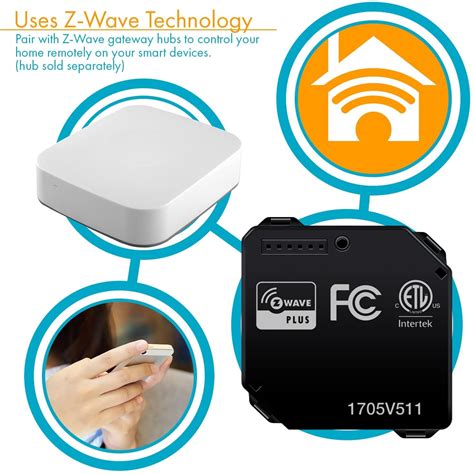 Elegant design, thin fireproof case, knee glass and various color combinations, suitable for any interior design. Smart Z-Wave Single Relay Switch Module | TOPGREENER®