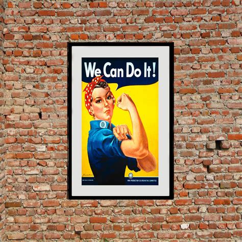 Reprint Of The Ww2 Poster We Can Do It Etsy