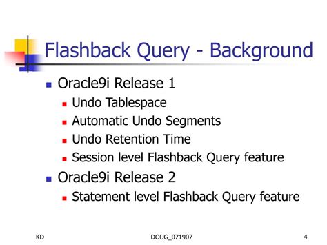 Ppt Oracle G Behind The Scenes Of Flashback Technologies Powerpoint Presentation Id