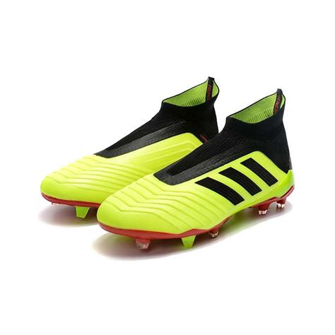 Billiga fotbollsskor丨rea på fotbollsskor med strumpa på nätet. Fotbollsskor Adidas Predator 18+ FG för Herrar - Gul Svart Röd