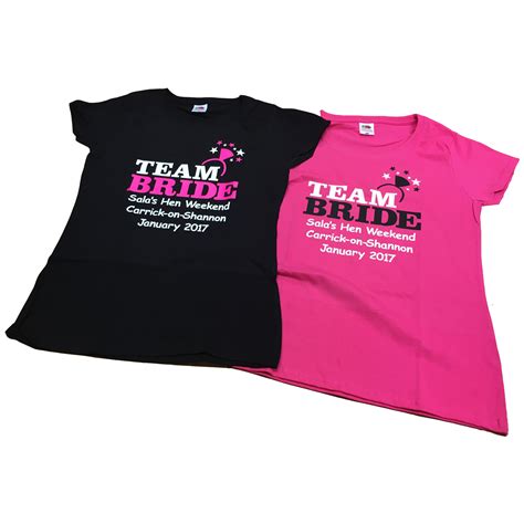 Team Bride Ring T Shirt Hen Party T Shirts Forever Memories