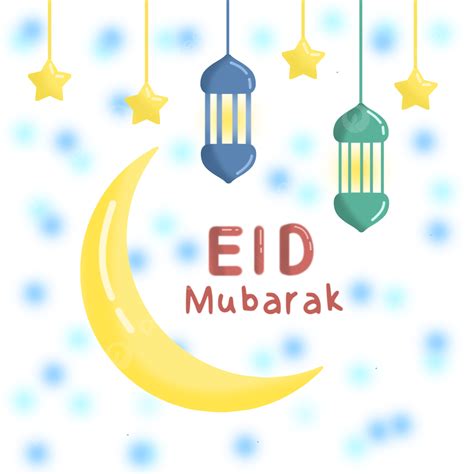 Hình ảnh Minh Họa Phim Hoạt Hình Eid Mubarak Với Ngôi Sao Mặt Trăng Và
