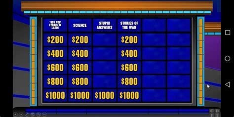 Jeopardy Powerpoint Game Template V25 Etsy