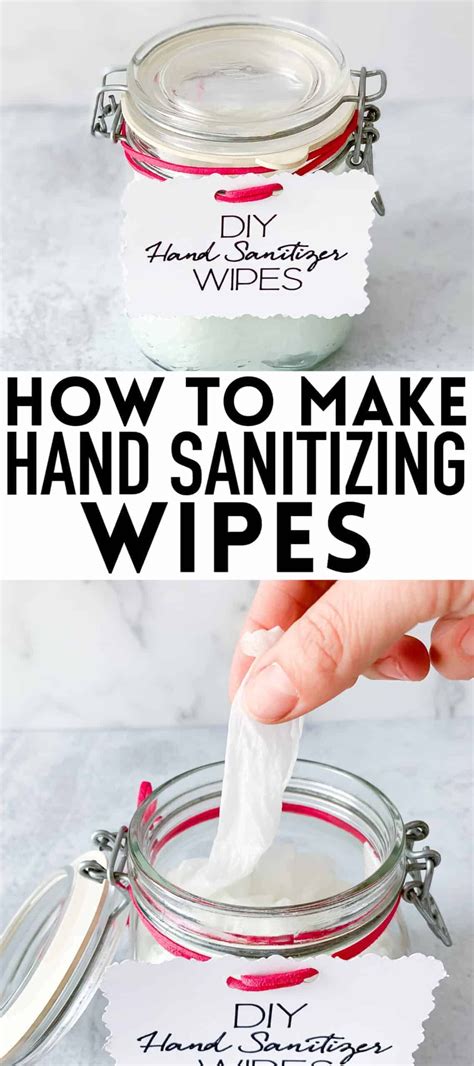 How To Make Homemade Diy Hand Sanitizing Wipes With Just Two