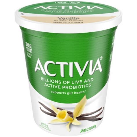 Activia Vanilla Probiotic Low Fat Yogurt Tub 32 Oz Marianos