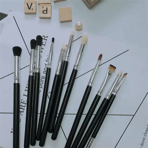 Private Label 11 Piece Synthetic Hair Eyeshadow Makeup Brushes Mascara