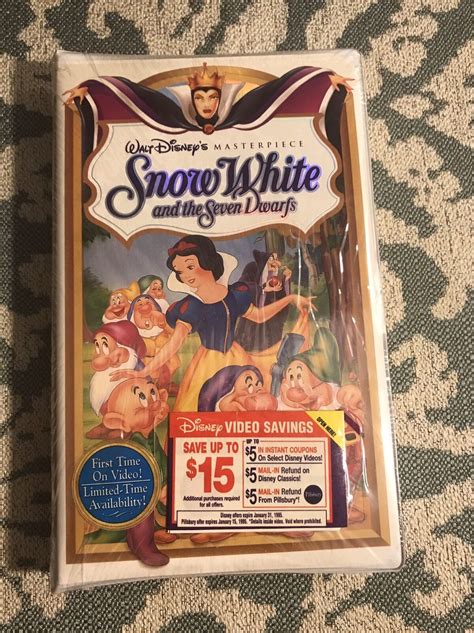 Disney Snow White And The Seven Dwarfs Vhs 1994 Brand New Factory