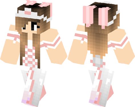 Pink Bunny Princess Minecraft Skin Minecraft Hub